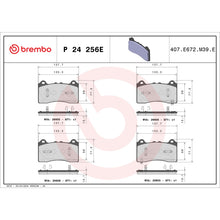 画像をギャラリービューアに読み込む, Brembo OE 21-22 Ford Mustang Mach-E EV Pad Brake Pad - Front