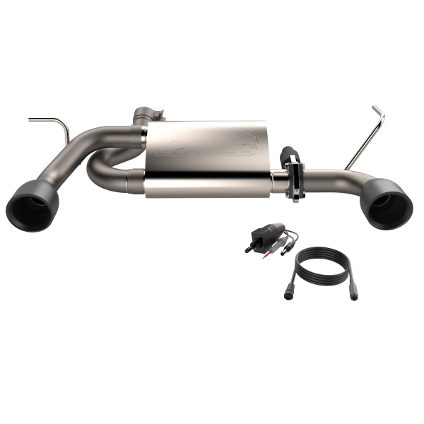 2007 - 2018 Jeep Wrangler JK QTP Screamer Axle Back Black Tips - R70オートパーツ【公式】