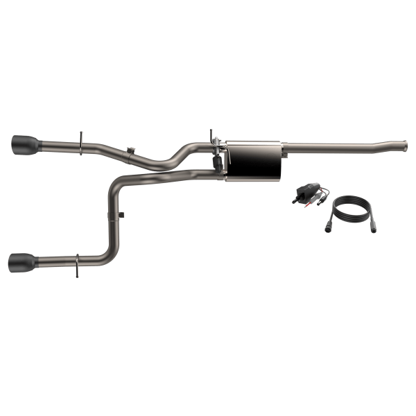 2018 - 2024 Jeep Wrangler JL QTP Screamer Cat Back Black Tips - R70オートパーツ【公式】