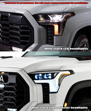 画像をギャラリービューアに読み込む, AlphaRex 22-23 Toyota Tundra NOVA-Series Headlights Black w/Amber DRL - Req 810029 OR 810030
