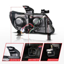 画像をギャラリービューアに読み込む, ANZO 15-22 Chevy Colorado Full LED Headlights w/ Initiation (Amber DRL) - Black