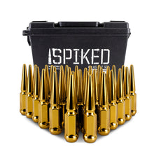 画像をギャラリービューアに読み込む, Mishimoto Mishimoto Steel Spiked Lug Nuts M14 x 1.5 32pc Set Gold