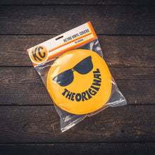 画像をギャラリービューアに読み込む, KC HiLiTES Retro 8in Round Yellow Vinyl Light Cover w/ Black KC The Original Logo (Pair)