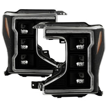 画像をギャラリービューアに読み込む, Spyder Apex 20-22 Ford F250/F350 (Halogen) High-Power LED Headlights - Black PRO-YD-FS20HALAP-SEQ-BK