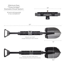 画像をギャラリービューアに読み込む, Go Rhino Xventure Gear Sharktooth Stackable Shovel - Textured Black