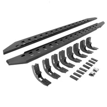 画像をギャラリービューアに読み込む, Go Rhino 19-22 GMC Sierra 1500 CC 4DR (New Bdy) RB20 Slim Running Boards Kit (w/Brackets) - Tex. Blk
