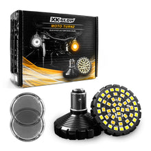 画像をギャラリービューアに読み込む, XK Glow Motorcycle Front LED Turn Signal Kit - Flat Style Smoked Lenses