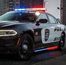 画像をギャラリービューアに読み込む, Putco 2011-2022 Dodge Charger Police Pursuit Blade Rocker Kits Sideliners - Amber/White