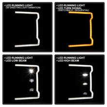 画像をギャラリービューアに読み込む, Spyder 17-19 Ford F-250/F-350/F-450 High-Power LED Headlights - Black (PRO-YD-FS17LEDAP-SEQSBGR-BK)