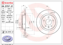 画像をギャラリービューアに読み込む, Brembo OE 19-21 ChevyEquinox/19-21 Malibu/20-21 GMC Terrain Friction Brake Disc