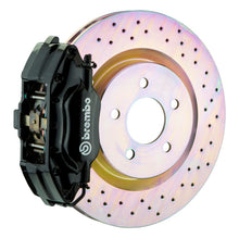 画像をギャラリービューアに読み込む, Brembo 94-04 Mustang (SN95) Front GT BBK 4 Piston Cast 2pc 330x28 1pc Rotor Drilled-Black