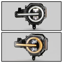 画像をギャラリービューアに読み込む, Spyder 21-24 Ford Bronco High-Power LED Headlights - Black (PRO-YD-FB21LEDAP-SEQSBGR-BK)