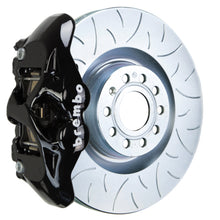 画像をギャラリービューアに読み込む, Brembo 05-10 Jetta GLI Front GT BBK 4 Piston Cast 345x30 1pc Rotor Slotted Type3-Black