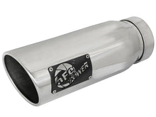画像をギャラリービューアに読み込む, aFe MACH Force-Xp 304 SS Clamp-on Exhaust Tip Polished Left Side 4 IN Inlet x 5 IN Outlet x 12 IN L