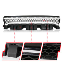 画像をギャラリービューアに読み込む, ANZO 15-23 Dodge Charger Black LED Grille w/ Initiation &amp; Running Light/DRL Bar