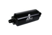 画像をギャラリービューアに読み込む, Aeromotive In-Line Filter - (AN-6 Male) 40 Micron Stainless Mesh Element Bright Dip Black Finish