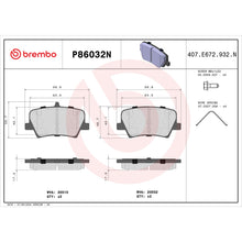 画像をギャラリービューアに読み込む, Brembo OE 19-24 Volvo XC40 PRIME Ceramic Brake Pad - Rear