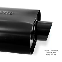 画像をギャラリービューアに読み込む, Mishimoto Muffler with 2.5in Center Inlet/Outlet - Angled Tip - Black