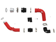 画像をギャラリービューアに読み込む, aFe 23-25 Ford F250/F350 Super Duty V8-6.7L BladeRunner Aluminum Hot &amp; Cold Charge Pipe Kit - Red