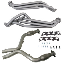 画像をギャラリービューアに読み込む, BBK 11-14 Ford Mustang GT 1-3/4 Long Tube Headers w/High Flow Catted X-Pipe (Ti Ceramic)