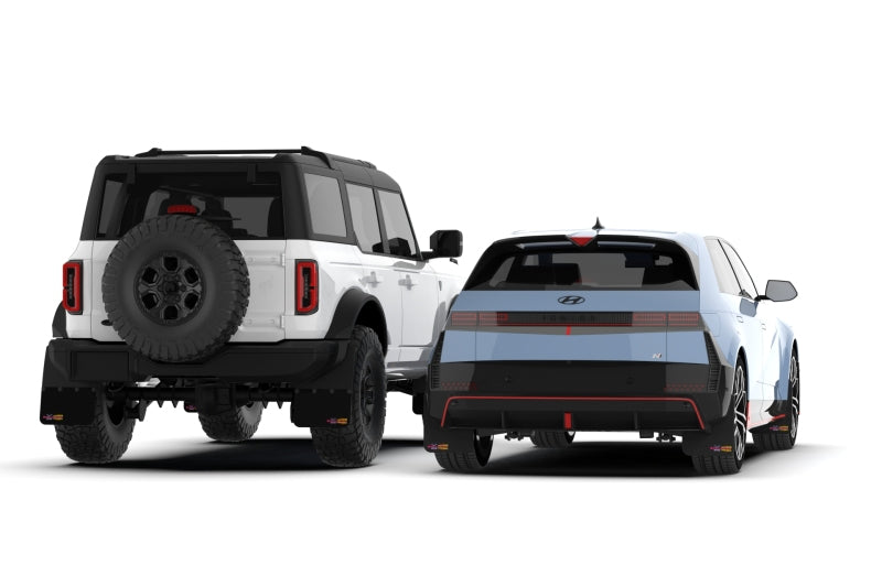 Rally Armor 21-25 Ford Bronco RB-PL Running Board-Plastic Rear Bumper Black Mud Flap BCE Pink Logo