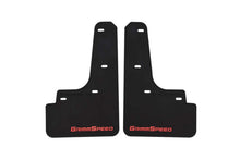 画像をギャラリービューアに読み込む, Grimmspeed 22-25 Subaru WRX Mudflaps - Black w/ Red Lettering