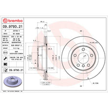 画像をギャラリービューアに読み込む, Brembo 12-16 Town &amp; Country/12-20 Dodge Grand Caravan/12-14 Volkswagen Routan Rear UV Coated Rotor