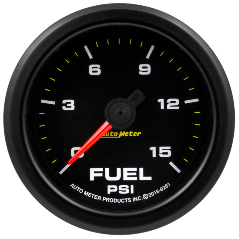 Autometer Extreme Environment 2 1/16in 15psi Fuel Pressure Gauge Stepper Motor w/ Warn