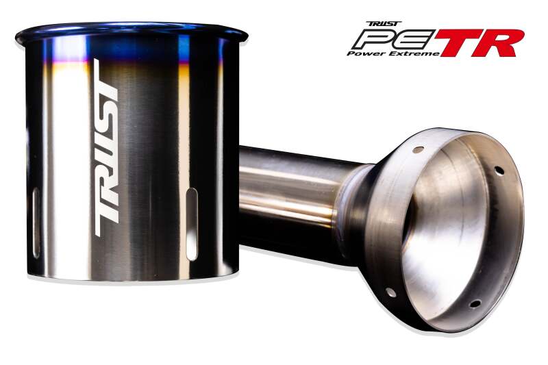 GReddy PE-TR Rolled Tip-Burnt-Ti L 190mm x 115mm