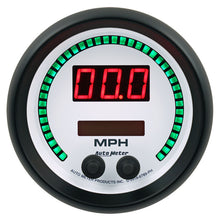 画像をギャラリービューアに読み込む, Autometer 85.7mm White Switchable 260 MPH / 260 KM/H Speedometer Phantom Elite Digital Gauge
