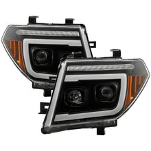 画像をギャラリービューアに読み込む, Spyder Apex 05-08 Nissan Frontier High-Power LED Module Headlights - Black (PRO-YD-NF05AP-SEQGR-BK)