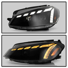 画像をギャラリービューアに読み込む, Spyder 18-21 VW Golf MK7.5 Projector Headlights - Black (PRO-YD-VG18SI-SBGR-BK)