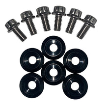 画像をギャラリービューアに読み込む, BLOX Racing New Fender Washers Kit M6 12pt - 6pc Large Diameter Black
