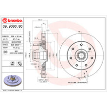 画像をギャラリービューアに読み込む, Brembo 02-03 Ford F-150/97-99 F-250/1997 F-250 HD Front Premium OE Equivalent Rotor