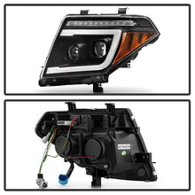 画像をギャラリービューアに読み込む, Spyder Apex 05-08 Nissan Frontier High-Power LED Module Headlights - Black (PRO-YD-NF05AP-SEQGR-BK)