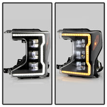 画像をギャラリービューアに読み込む, Spyder Apex 20-22 Ford F250/F350 (Halogen) High-Power LED Headlights - Black PRO-YD-FS20HALAP-SEQ-BK