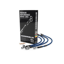 画像をギャラリービューアに読み込む, Goodridge 17-18 Subaru BRZ (w/Brembo Brakes) Stainless Steel Brake Lines - Electric Blue