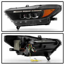 画像をギャラリービューアに読み込む, Spyder 15-17 Ford Mustang LED Headlights - Black (PRO-YD-FM15AP-GRSB-SET-BK)