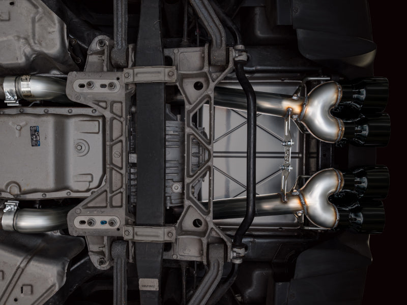 AWE Tuning 05-07 C6 Chevrolet Corvette 6.0L Track Edition Axle-Back Exhaust w/ Diamond Black Tips