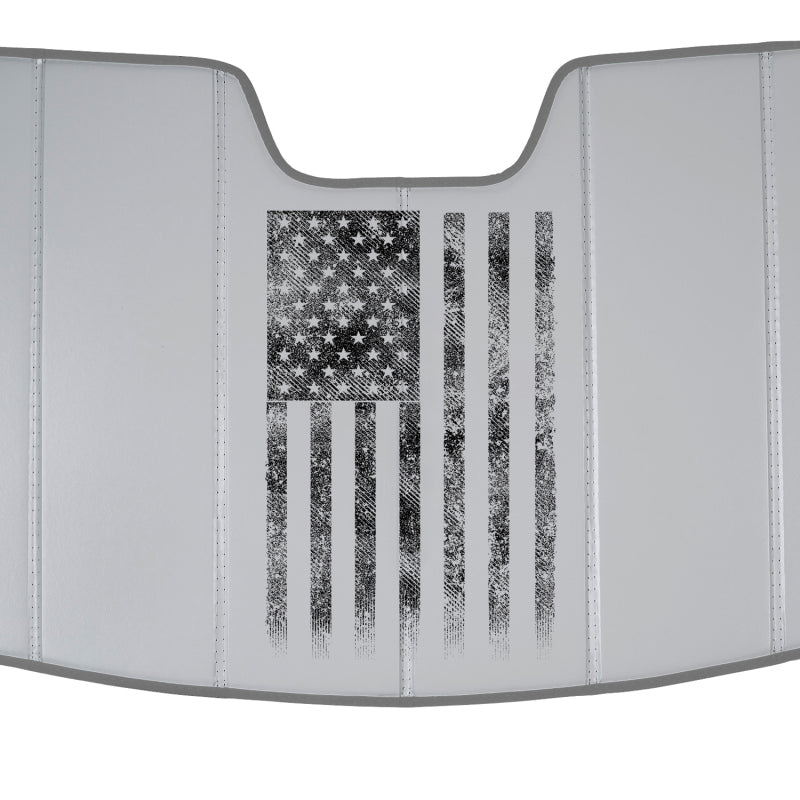 Covercraft 24-26 Mercedes-Benz AMG American Flag UVS100 Custom Sunscreen - Centered Logo