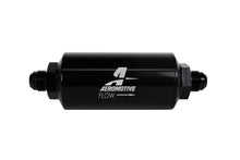 画像をギャラリービューアに読み込む, Aeromotive In-Line Filter - AN-08 size Male - 10 Micron Microglass Element - Bright-Dip Black