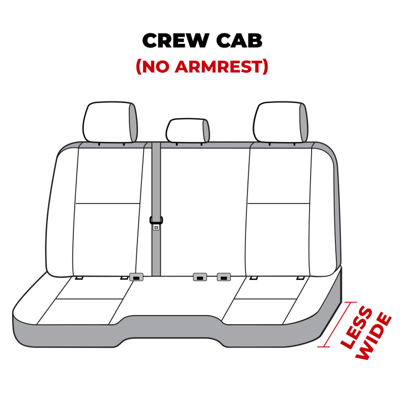 Covercraft 11-24 Dodge Ram Carhartt Super Dux SeatSaver Custom Second Row Seat Covers - Black
