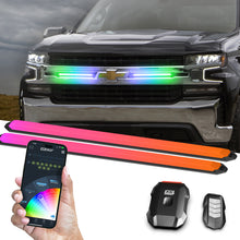 画像をギャラリービューアに読み込む, XK Glow 14in XKmax DRL Truck Grill Flexible Light App Cntl Bar 2pc