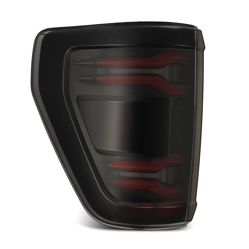 AlphaRex 24-25 Ford F-150 LUXX LED Taillights Blk-Red Activ Light/Seq Signal - Smoked Lens