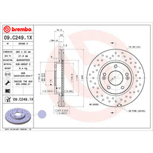 画像をギャラリービューアに読み込む, Brembo OE 2017 Hyundai Elantra/14-18 Kia Forte/14-24 Soul Drilled Xtra Brake Disc - Front