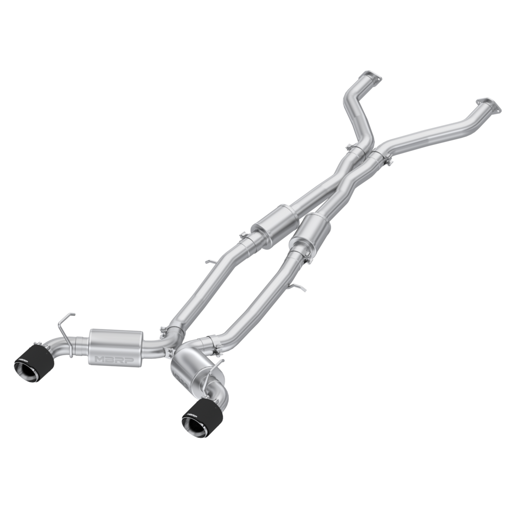 MBRP 23-24 Nissan Z 3.0L Armor Pro T304 Stainless Steel 3in Cat-Back Dual Rear Exit w/ 5in OD CF Tip