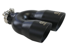 画像をギャラリービューアに読み込む, aFe Takeda 2.5in 304 Stainless Steel Clamp-on Exhaust Tip Driver Side 2.5in Inlet 4inDual-Black