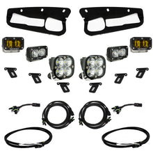 画像をギャラリービューアに読み込む, Baja Designs 21-22 Ford Bronco w/Steel Bumper S2 SAE Pro Fog Pocket Light Kit w/Upfitter - Amber
