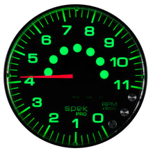 画像をギャラリービューアに読み込む, Autometer Spek-Pro Gauge Tachometer 5in 11K Rpm W/Shift Light &amp; Peak Mem Black/Black