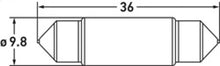 画像をギャラリービューアに読み込む, Hella LED 6418 12V 1W SV8.5-8 6.5K 36 SING Bulb